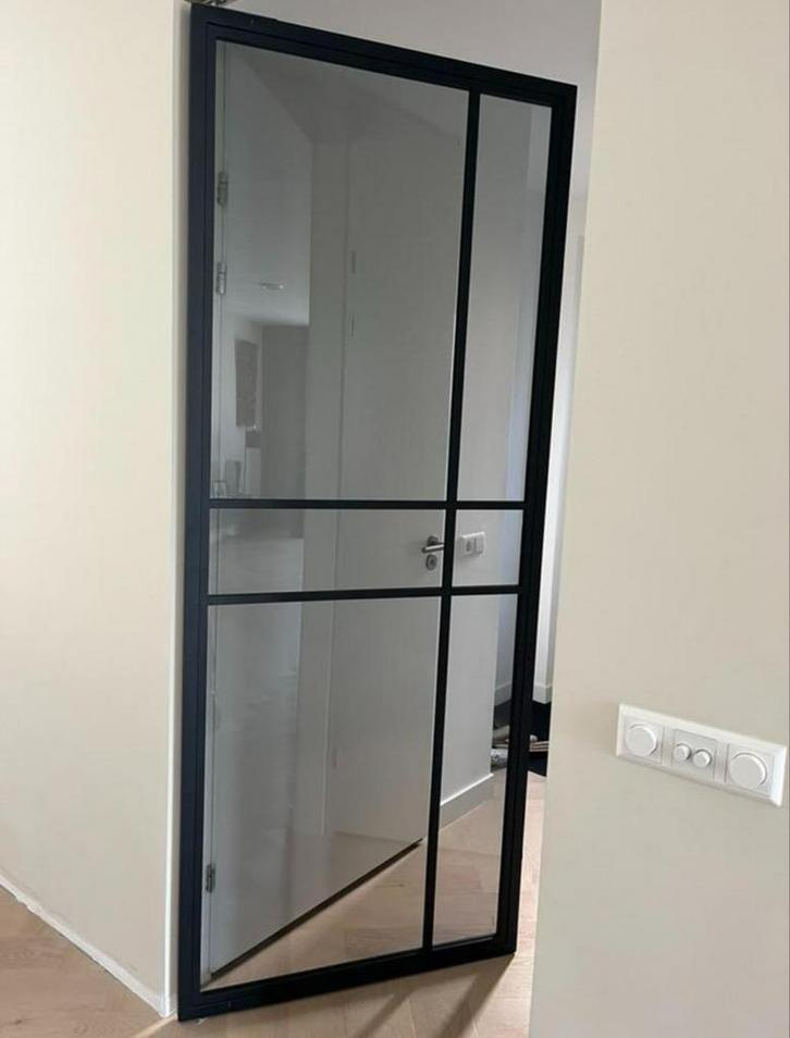 Stalen Taatsdeur Rookglas, Nieuw in Verpakking!, Doe-het-zelf en Verbouw, Deuren en Horren, Zo goed als nieuw, Binnendeur, 215 cm of meer