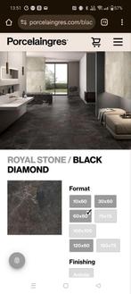 2.16m2 Porcelaingrais Royal Stone Black Diamond, Ophalen, 60 cm of meer, Nieuw, Minder dan 5 m²