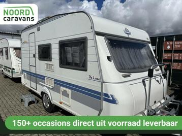 HOBBY DE LUXE 400 SF DWARSBED + MOVER + LUIFEL + FIETSENREK beschikbaar voor biedingen