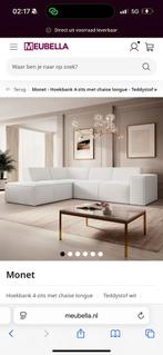 Boucle bank te koop met factuur incl 1,5 jaar garantie, Ophalen of Verzenden, Zo goed als nieuw, Tweepersoons, Stof