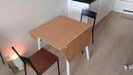 Zo goed als nieuwe tafel met stoelen, Huis en Inrichting, Ophalen, 50 tot 100 cm, Vierkant, Tot twee personen