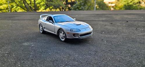 1:18 Toyota supra MK4 LHD silver kyosho, Hobby en Vrije tijd, Modelauto's | 1:18, Zo goed als nieuw, Auto, Kyosho, Ophalen of Verzenden