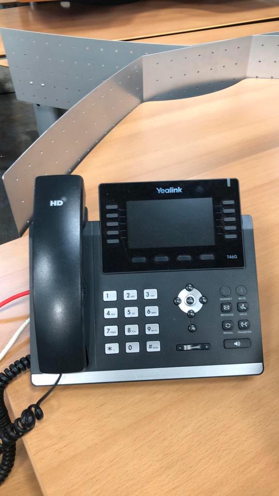 Vaste telefoon Yealink sip-T46G, Telecommunicatie, Vaste telefoons | Niet Draadloos, Gebruikt, Ophalen of Verzenden