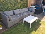 Loungeset grijs all wheater, Tuin en Terras, Tuinsets en Loungesets, Ophalen, 4 zitplaatsen, Gebruikt, Textileen