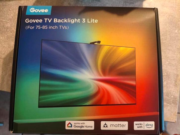 Govee T3 backlite led verlichting 75 tot 85 inch ambilight, Audio, Tv en Foto, Televisie-accessoires, Zo goed als nieuw, Ophalen of Verzenden