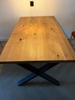 Eettafel plus eetkamerstoelen, Huis en Inrichting, Tafels | Eettafels, Ophalen, 50 tot 100 cm, 100 tot 150 cm, Zo goed als nieuw