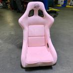 NRG Prisma Kuipstoel sportstoel stoel Roze alcantara, Auto diversen, Tuning en Styling, Ophalen of Verzenden