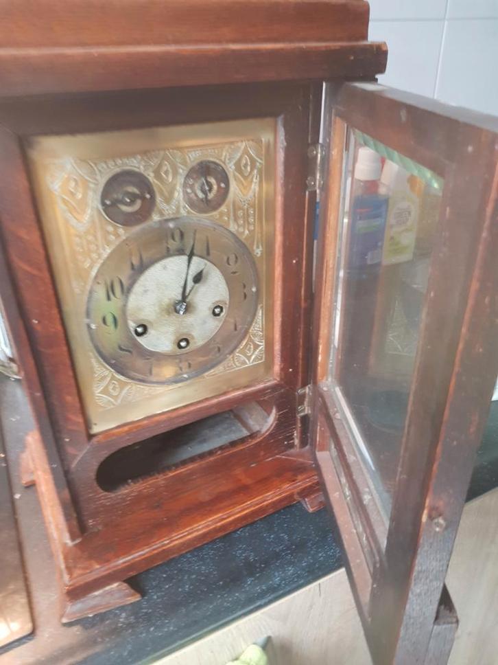 Grote antieke klok zie foto's, Antiek en Kunst, Antiek | Klokken, Ophalen of Verzenden