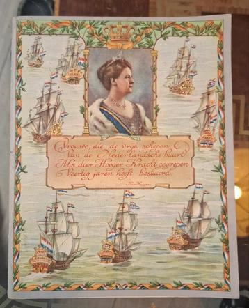 Wilhelmina 40-jarig Jubileum Schrift 1938 beschikbaar voor biedingen