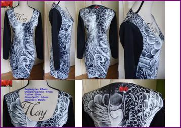 ANIMAPOP dubbelzijdig designer jurk maat 38 nieuw beschikbaar voor biedingen