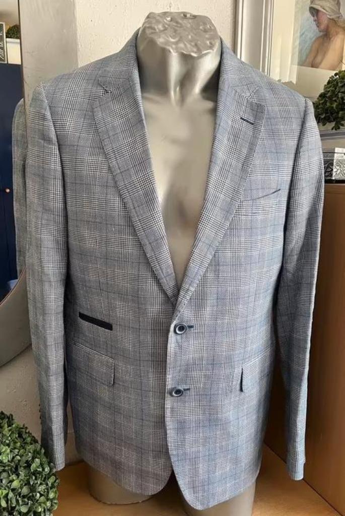 Cavallaro Napoli colbert maat 50, Kleding | Heren, Kostuums en Colberts, Zo goed als nieuw, Maat 48/50 (M), Blauw, Ophalen of Verzenden