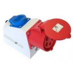 Wandcontactdoos combo 16A 5p + 230 V, Ophalen of Verzenden, Nieuw