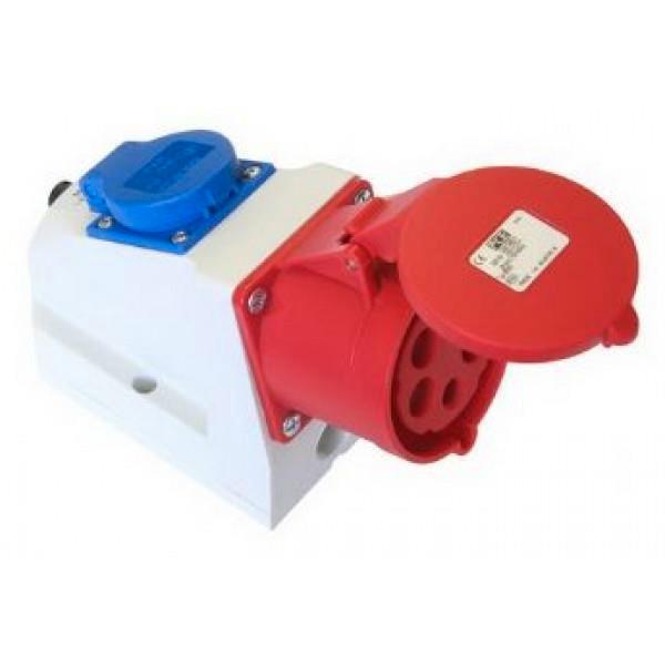 Wandcontactdoos combo 16A 5p + 230 V, Auto diversen, Autogereedschap, Nieuw, Ophalen of Verzenden