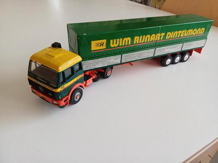 Lion car daf vrachtwagen gebruikt staat, Hobby en Vrije tijd, Modelauto's | 1:50, Gebruikt, Bus of Vrachtwagen, Lion Toys, Ophalen of Verzenden