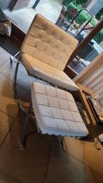 Fauteuil Barcelona Mies vd Rohe replica, Huis en Inrichting, Fauteuils, Ophalen, Gebruikt, 75 tot 100 cm, 50 tot 75 cm