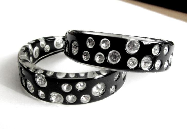 Prachtige Vintage grote helder kristal lucite oorbellen, Sieraden, Tassen en Uiterlijk, Oorbellen, Zo goed als nieuw, Knopjes of Stekers