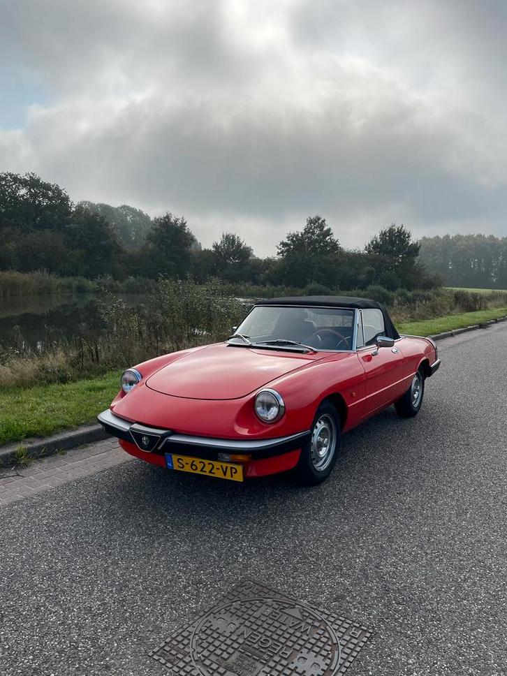 Alfa Romeo Spider 1984 Rood, Auto's, Alfa Romeo, Particulier, Spider, Lederen bekleding, Open dak, Radio, Benzine, Cabriolet, Handgeschakeld