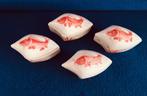 4x bakje met deksel Rode Koi karper Chinees vis Red Koi Carp, Ophalen