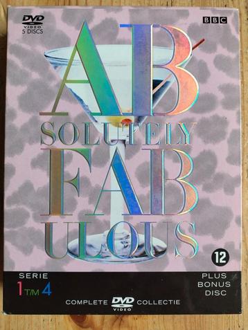 Absolutely Fabulous serie 1 t/m 4, 5 dvd's uitstekende staat beschikbaar voor biedingen