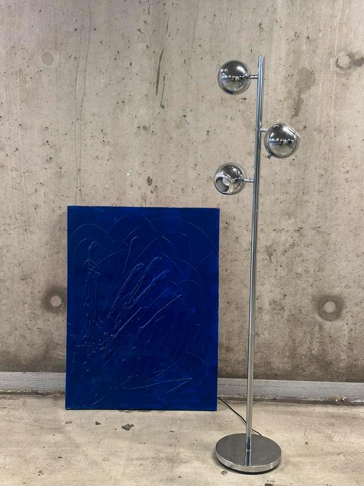 Vintage eye-ball vloerlamp, Huis en Inrichting, Lampen | Vloerlampen, Zo goed als nieuw, 150 tot 200 cm, Ophalen