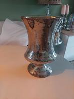 Zilverkleurige Bloempot / Vaas, Ophalen, Overige materialen, Overige kleuren, Zo goed als nieuw