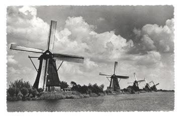 991011 Kinderdijk 1957 ZH Molen Gelopen met postzegel beschikbaar voor biedingen