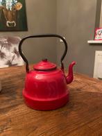 Emaille ketel rood, Ophalen