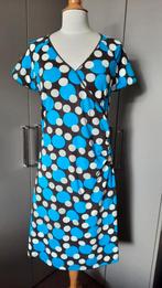 Jurk King Louie blauw bruin wit Maat L, Kleding | Dames, Maat 38/40 (M), Blauw, Ophalen of Verzenden, Zo goed als nieuw
