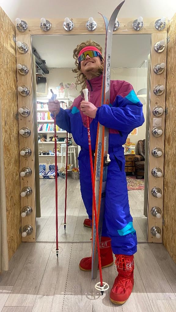 Retro skipak heren, Kleding | Heren, Wintersportkleding, Maat 52/54 (L), Vintage, Ophalen of Verzenden, Zo goed als nieuw