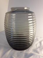 Ribbel vaas Leerdam 21cm hoog, Antiek en Kunst, Antiek | Glas en Kristal, Ophalen of Verzenden