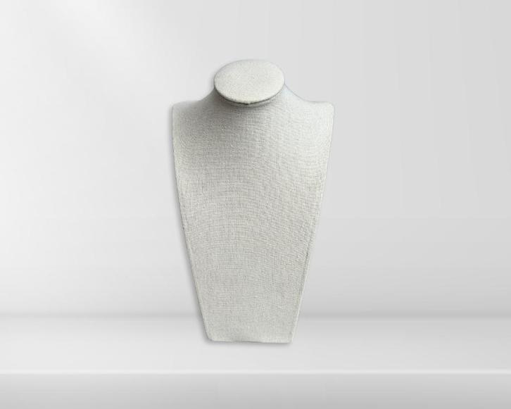 Sieraden display pop / buste – linnenlook beige, Hobby en Vrije tijd, Kralen en Sieraden maken, Zo goed als nieuw, Overige typen