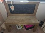 Krijt tafel bureau van steigerhout, Ophalen, Zo goed als nieuw