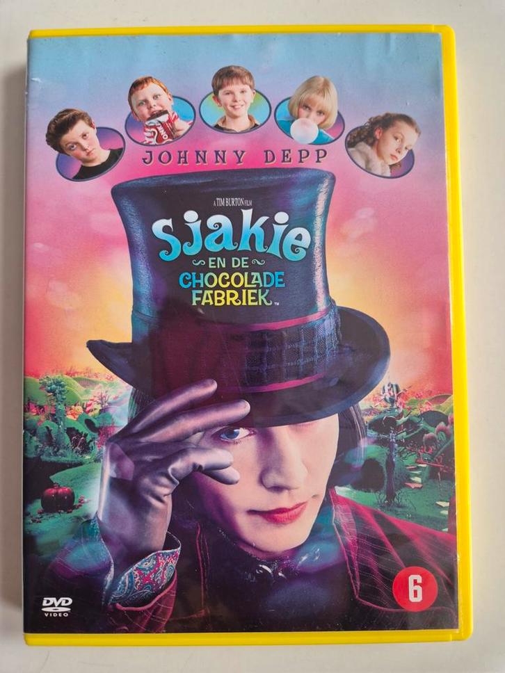 Sjakie en de Chocoladefabriek DVD, Cd's en Dvd's, Dvd's | Actie, Zo goed als nieuw, Overige genres, Vanaf 6 jaar, Ophalen of Verzenden