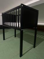 Stijlvolle zwarte wieg | ronde spijlen, Ophalen, Zo goed als nieuw, Wieg