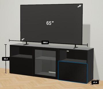 Ikea Besta tv meubel 180x41x65 MOET WEG beschikbaar voor biedingen
