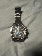 Seiko Sportura Chronochraph, Zwart met sportief accent, Ophalen, Gebruikt, Staal, Polshorloge