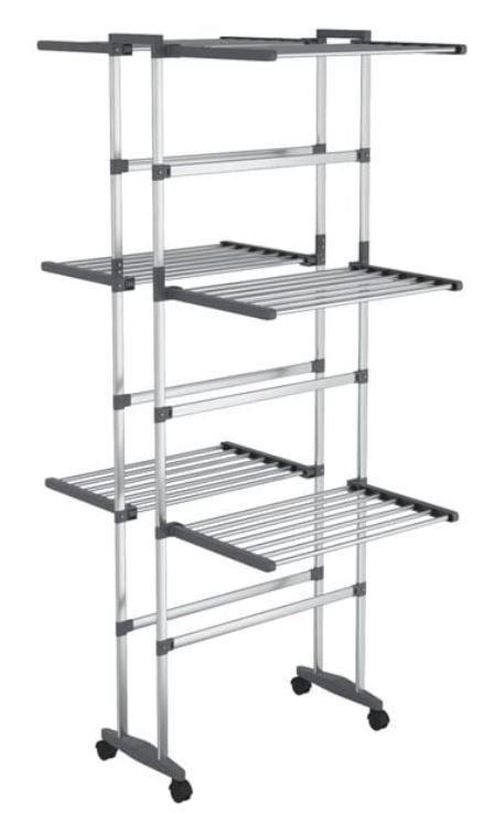 Droogrek wasrek wasdroogrek 3-laags wieltjes GRATIS BEZORGD!, Tuin en Terras, Droogmolens en Wasrekken, Nieuw, Wasrek, Verzenden