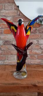 Murano Glas:Grote 44cm Papegaai Beeld♥️NIEUW♥️, Ophalen, Nieuw, Dier