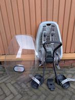Thule Yepp fietsstoel met windscherm., Ophalen, Voetsteuntjes, 0 t/m 18 kg, Voorzitje