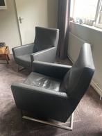 Molinari Mr X fauteuils 2 stuks, Huis en Inrichting, Fauteuils, Ophalen, Minder dan 75 cm, Leer, Zo goed als nieuw