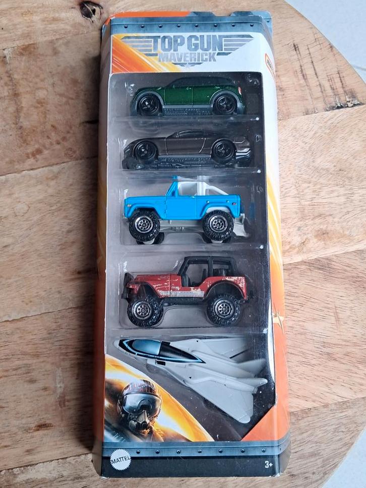 Matchbox Top Gun Maverick 5 pack Ford Jeep Mini nieuw ovp, Hobby en Vrije tijd, Modelauto's | Overige schalen, Nieuw, Auto, Ophalen of Verzenden