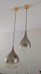Hanglampen druppelvorm, Huis en Inrichting, Lampen | Hanglampen, Ophalen, Gebruikt, Glas, Minder dan 50 cm
