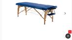 Massagetafel inklapbaar blauw met tas. 2x gebruikt., Sport en Fitness, Massagetafel, Zo goed als nieuw, Ophalen