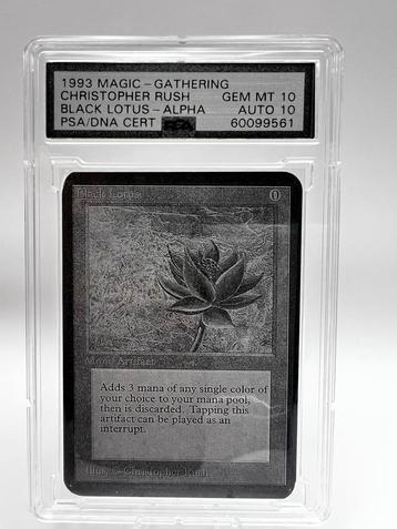 Aluminium Metal Kaart - Black Lotus Decoy PSA Slab beschikbaar voor biedingen