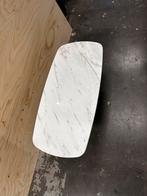 Marmeren salontafel deens ovaal, Huis en Inrichting, Ophalen, 100 tot 150 cm, 50 tot 100 cm, Zo goed als nieuw