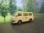 1987-1998 Mitsubishi L300 met matglas - Rietze Ambulance, Hobby en Vrije tijd, Modelauto's | 1:87, Ophalen of Verzenden, Gebruikt