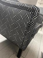 2 fauteuils van Urban sofa met grafische print zwart/wit, Ophalen, 75 tot 100 cm, Zo goed als nieuw, 75 tot 100 cm
