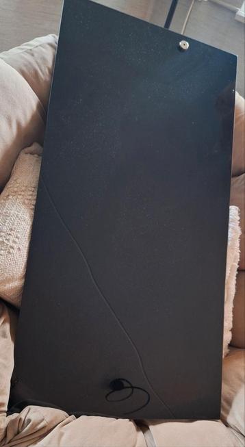 Zwart magneetbord - gehard glas - 80 x 40 cm beschikbaar voor biedingen