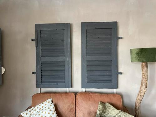 Louve luiken antraciet, Huis en Inrichting, Woonaccessoires | Kamerschermen, Gebruikt, Ophalen