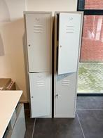 2 x Locker metalen kast lichtgrijs afsluitbaar zgan., Huis en Inrichting, Kasten | Lockerkasten, Ophalen, Zo goed als nieuw, Industrieel